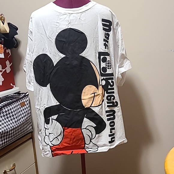 Disney White Mickey Mouse Shirt - Picture 2 of 3